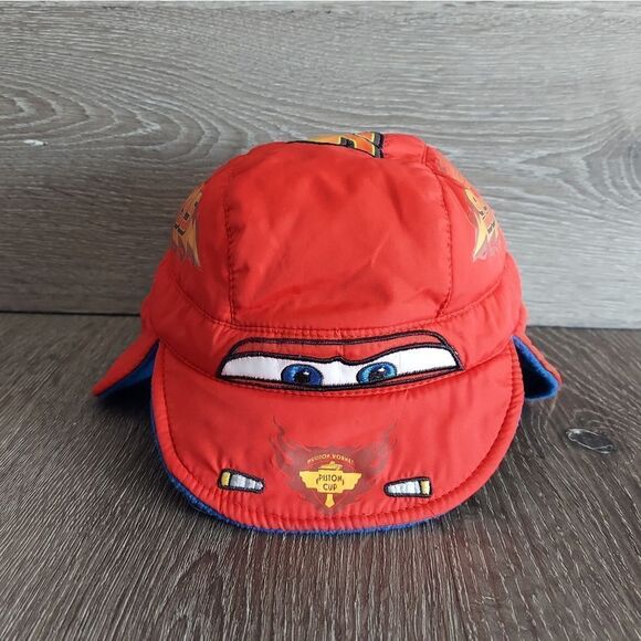 Disney Store 95 Cars Infant Baby Boy XS/S 3-6 mo Winter Hat Lightning McQueen - Picture 1 of 6